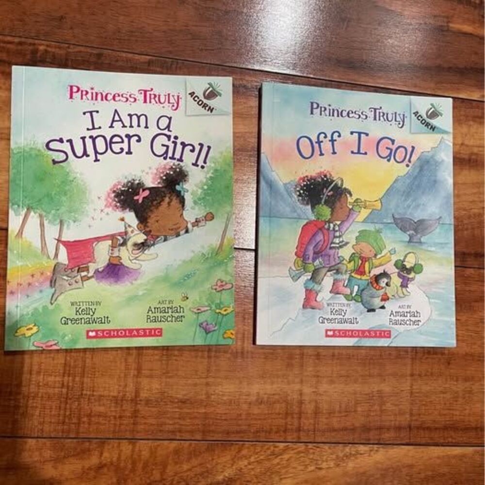 Scholastic Acorn Princess Truly Books: I Am a Super Girl! and Off I Go!